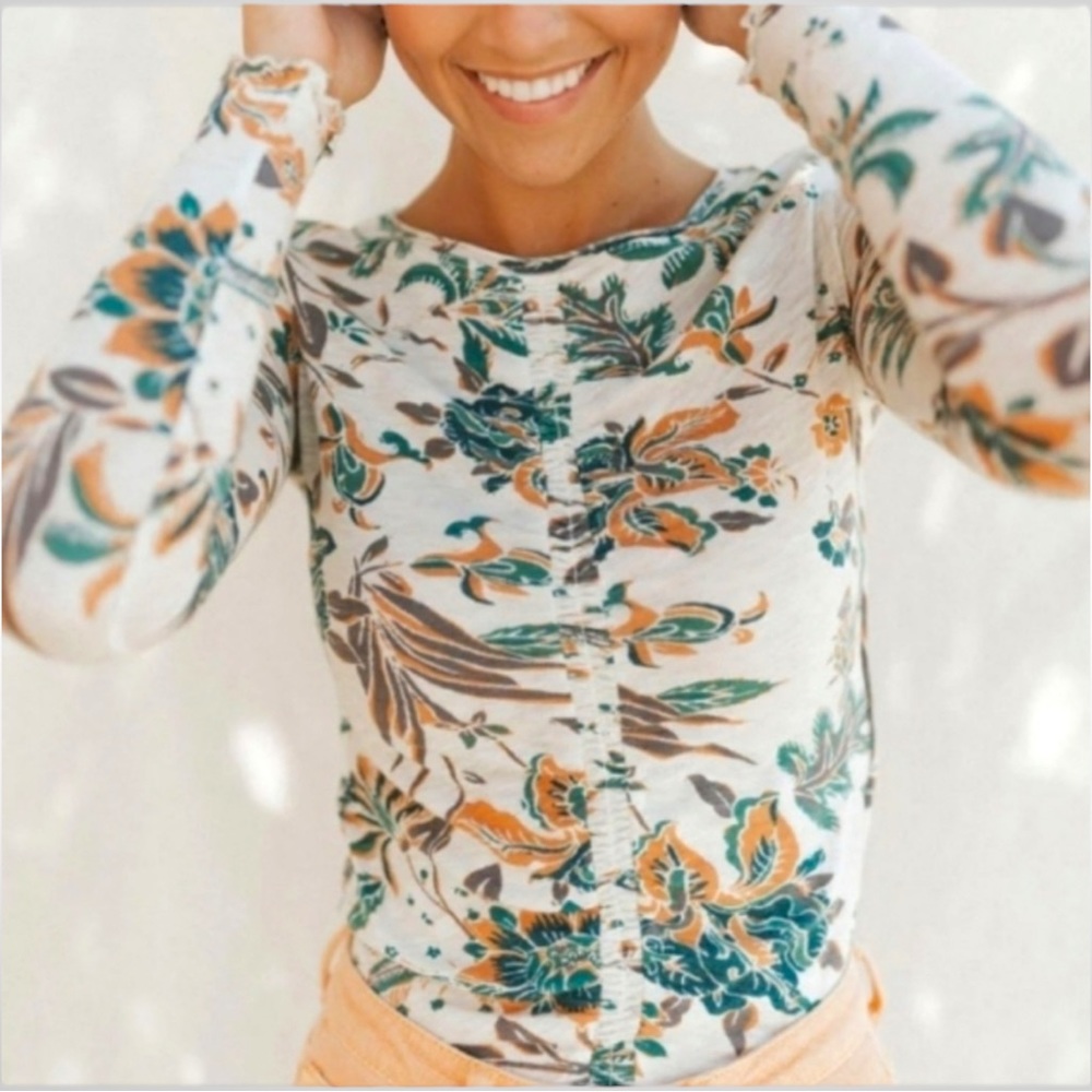 Free People Dreamed of You Long Sleeve Tee NWT - Picture 5 of 13